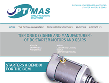 Tablet Screenshot of optimasmotors.com